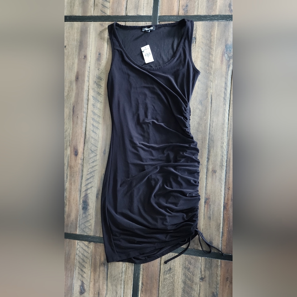Express little black dress with side ruching